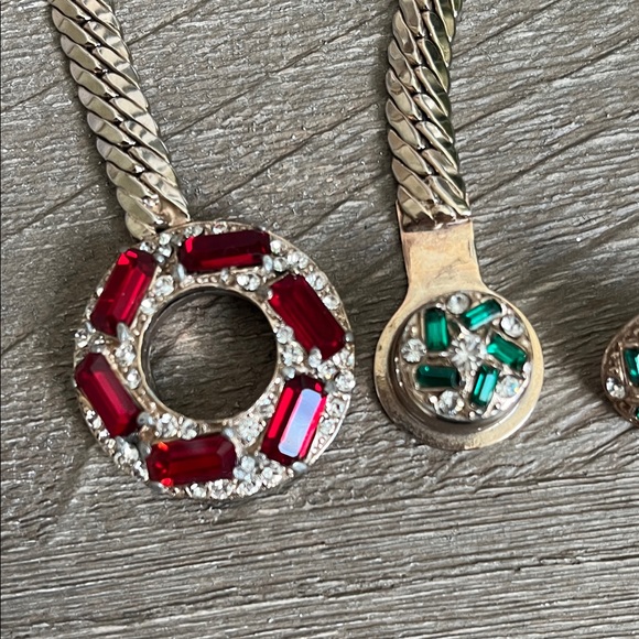 RARE Vintage 1940’s necklace & earrings MINT Estate Jewelry HIGH END - Picture 10 of 13